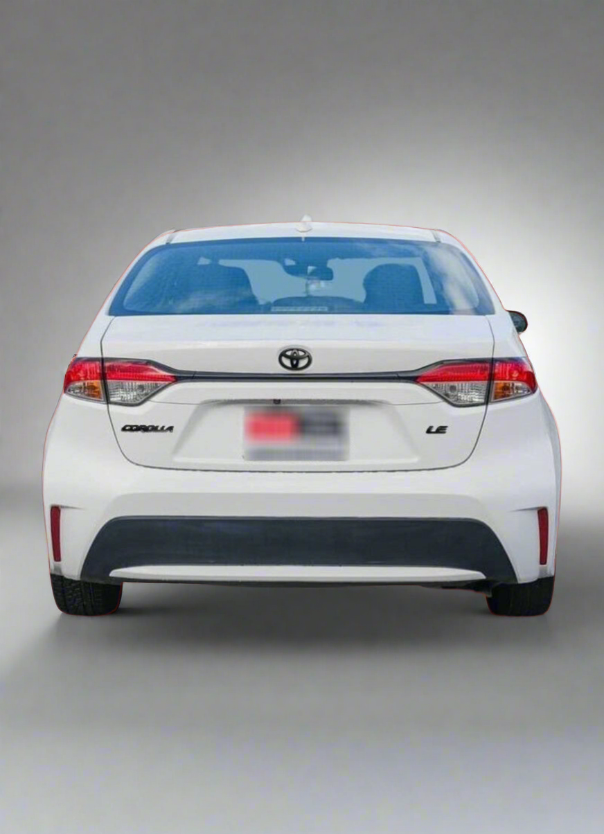 Blackout emblem overlay kits for Corolla LE Sedan 2020-2024 rear liftgate badge