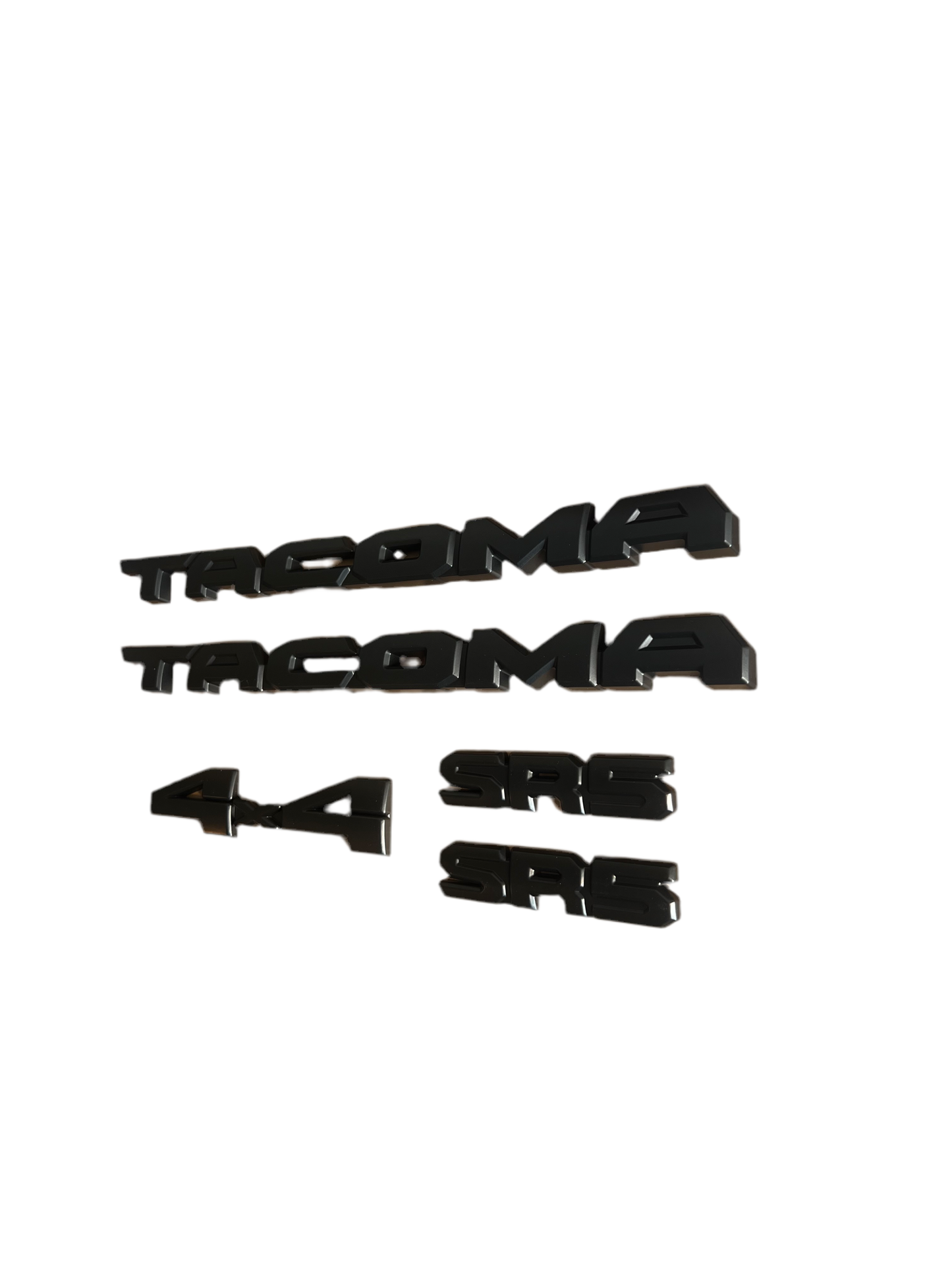 5-Piece Blackout Emblem Overlay Kit for 2024-2025 Tacoma 4x4 SR5 – Sleek Matte Black Finish