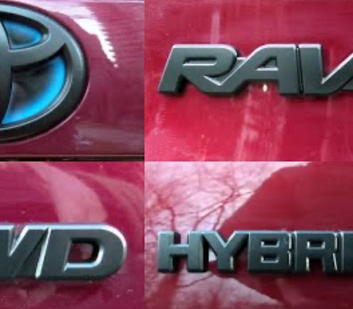 Black Emblem Overlays for Rav4 (2019-2025)