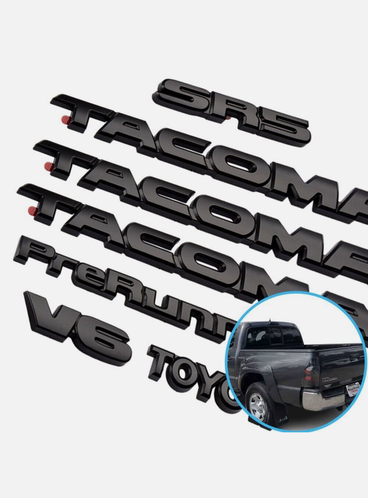 Black Emblem Overlays for Tacoma (2005-2015)