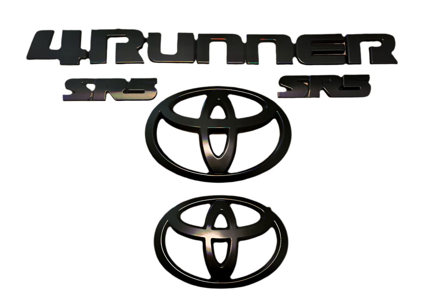 Matte Black 4Runner SR5 Emblems