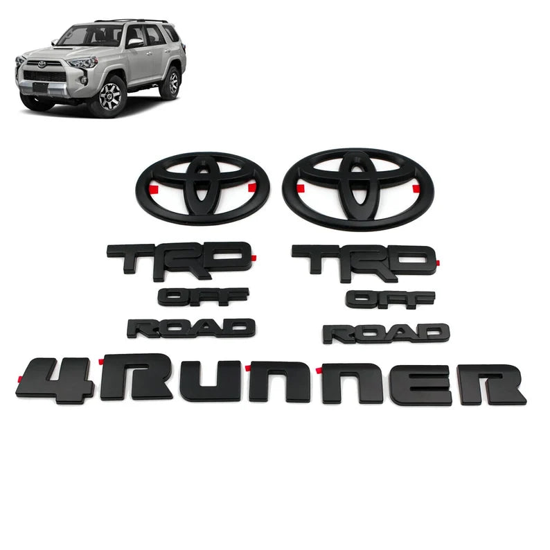 Matte Black 4Runner TRD Off-Road Emblems