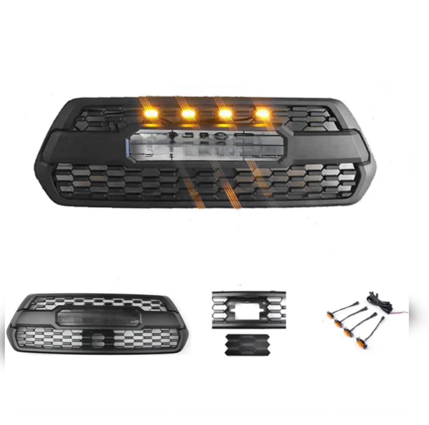 Tacoma TRD Grille 2016-2023 with raptor lights