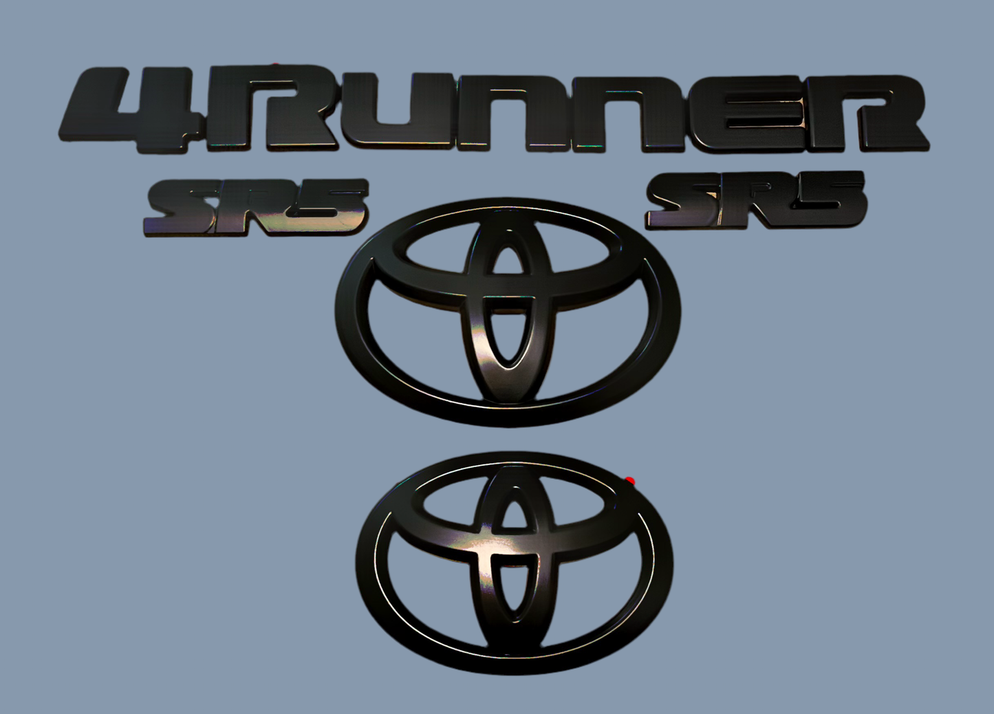 Matte Black 4Runner SR5 Emblems