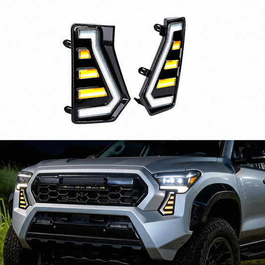 Tacoma LED Fang Lights Dual-Color Dynamic Daytime Running Lights