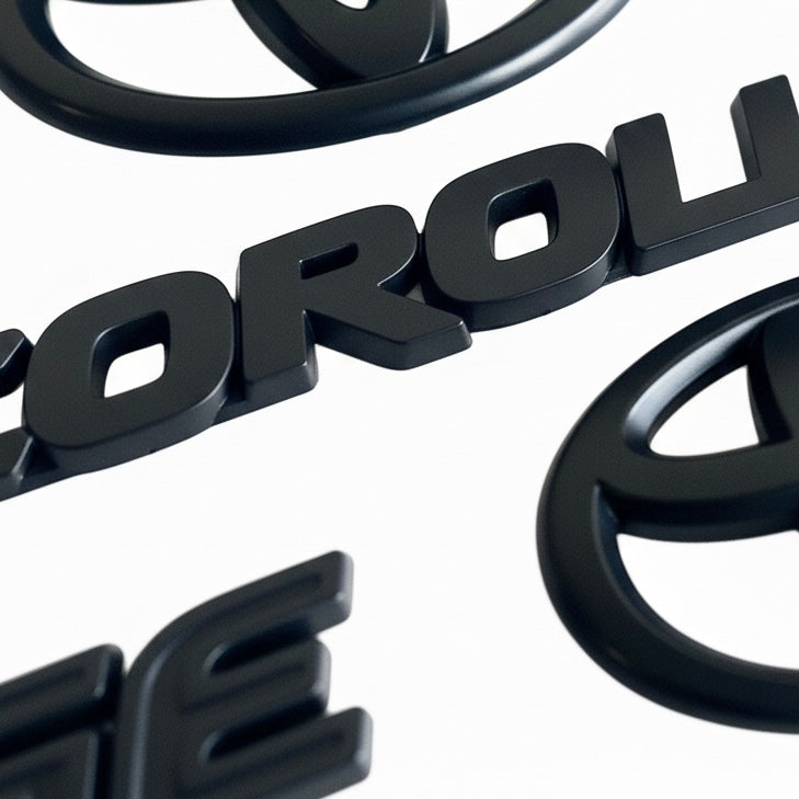 OEM Style Gloss Black Front Rear Emblem Badge set for Aud RSQ3 2014 OEM Style Gloss Black Front Rear Emblem Badge set for Aud RSQ3 2014