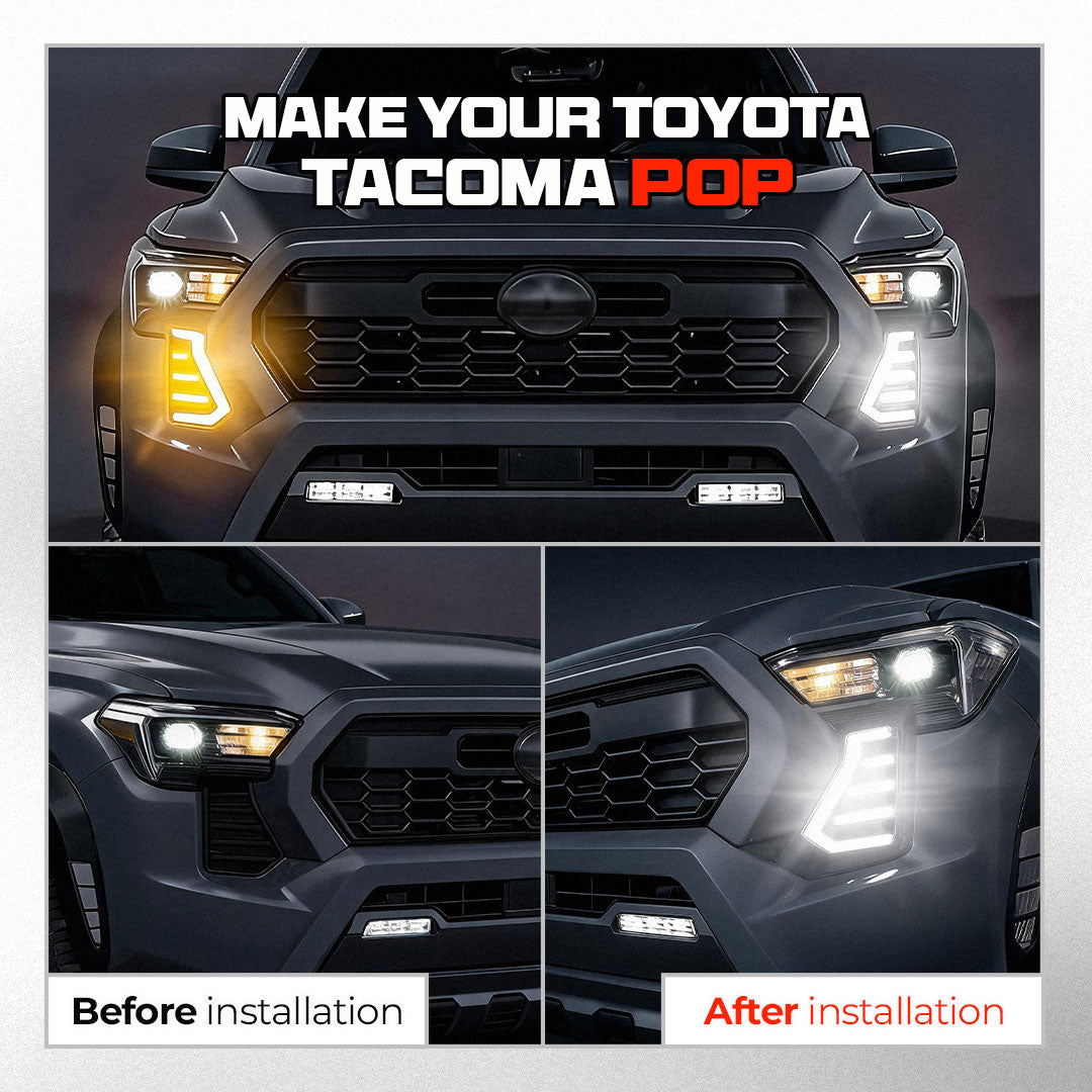 Tacoma LED Fang Lights Dual-Color Dynamic Daytime Running Lights