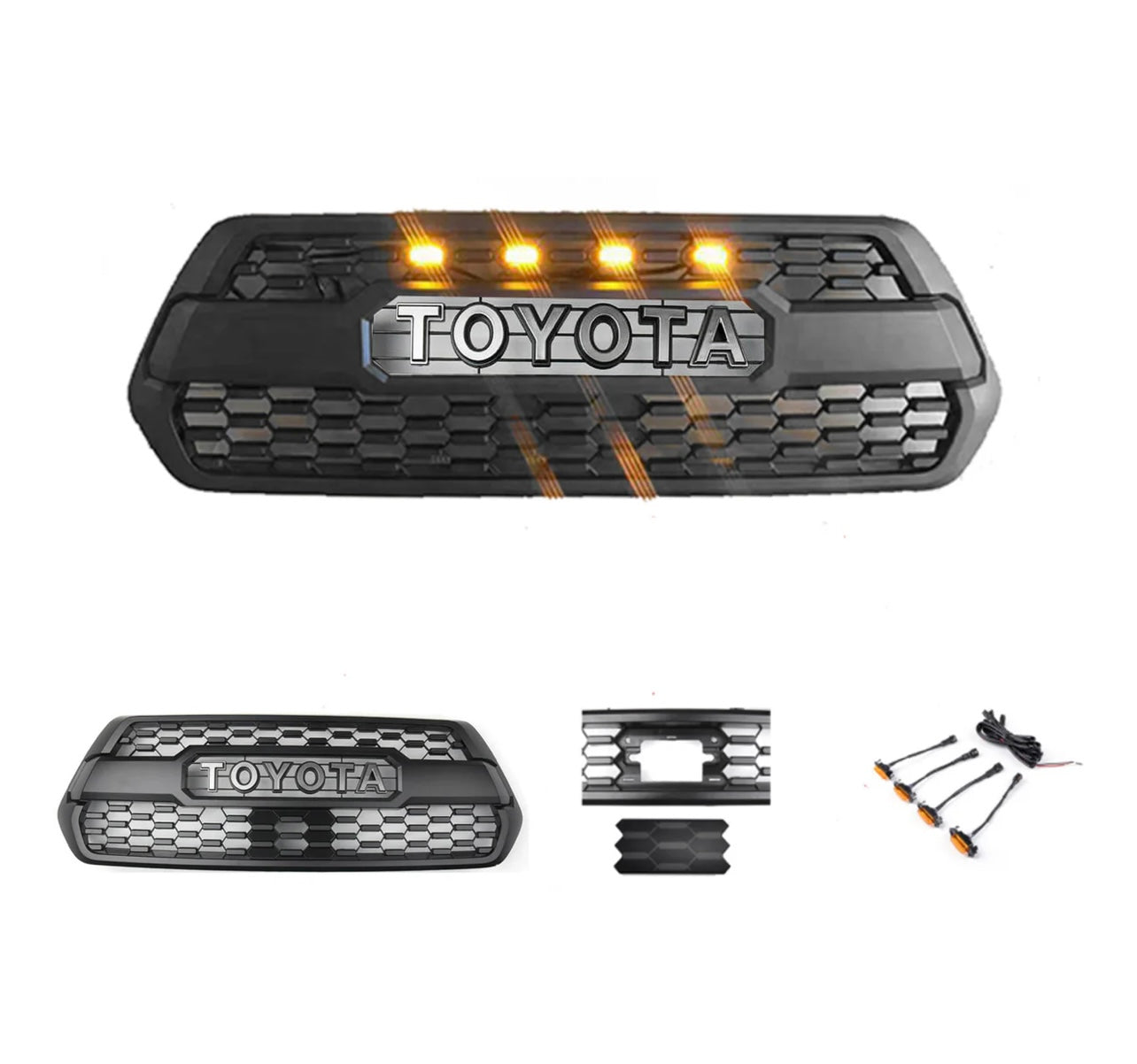 Tacoma TRD Grille 2016-2023 with raptor lights