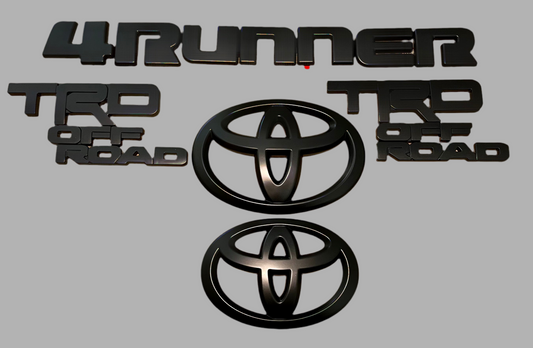 Matte Black 4Runner TRD Off-Road Emblems