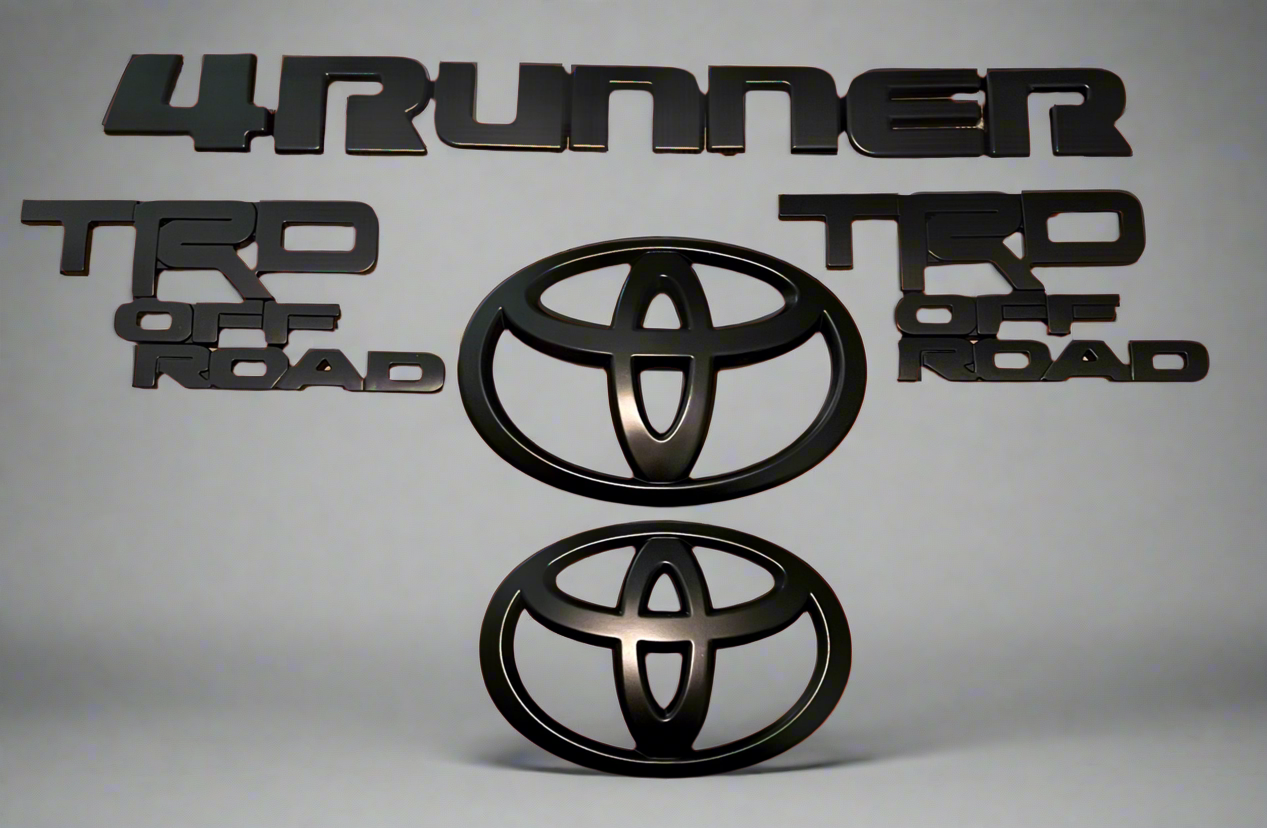 Matte Black 4Runner TRD Off-Road Emblems