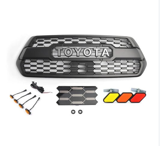 Tacoma TRD Grille + RAPTOR Lights 4pcs