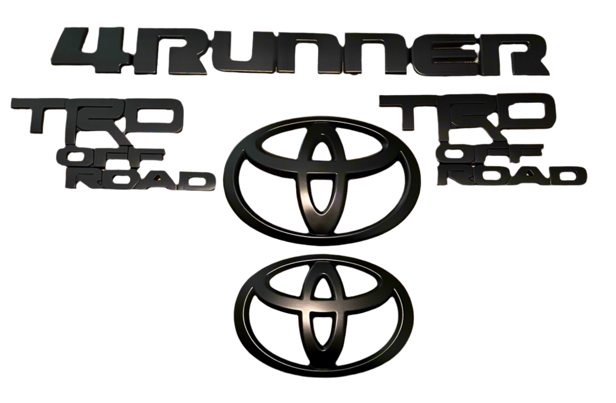 Matte Black 4Runner TRD Off-Road Emblems