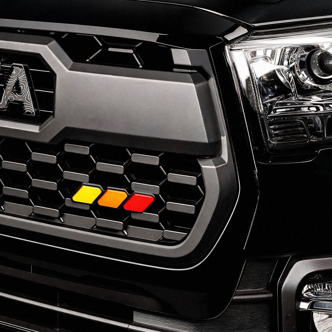 TriColor 3 Color Grille Badge Emblem
