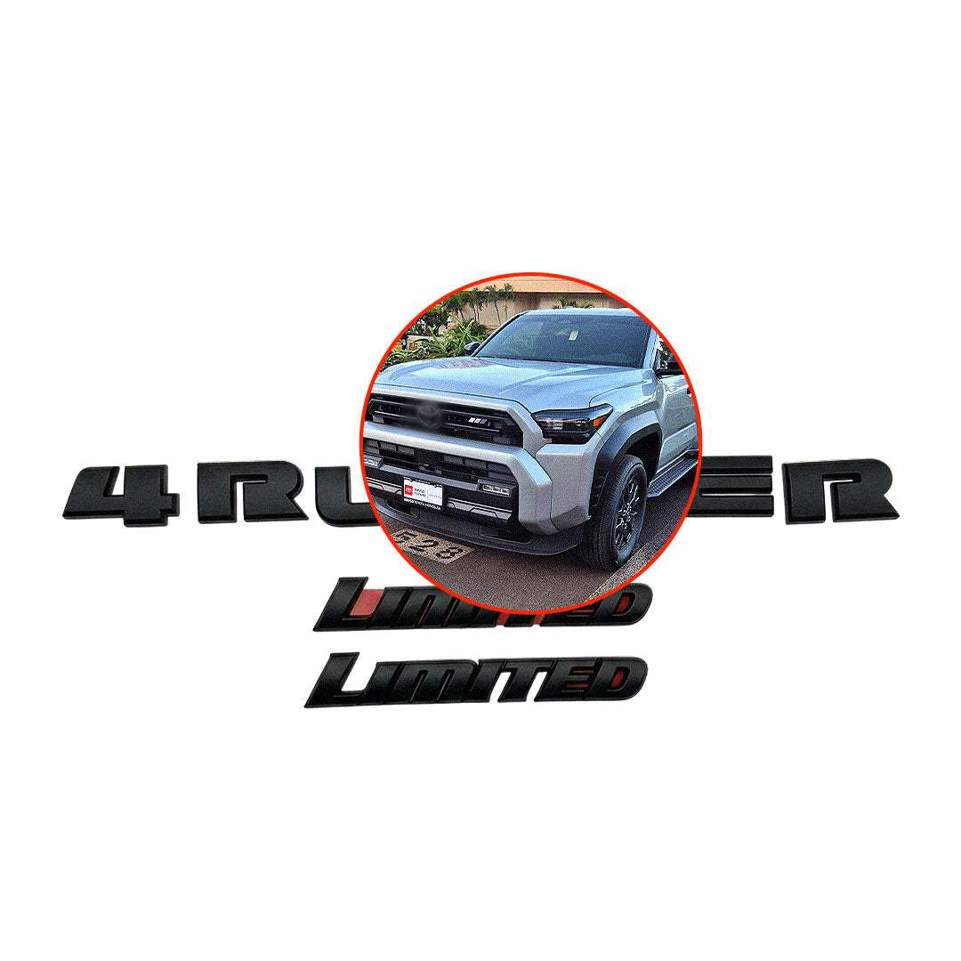 Black Emblem Overlays for 4Runner 6th Gen (2025-2026+) Limited