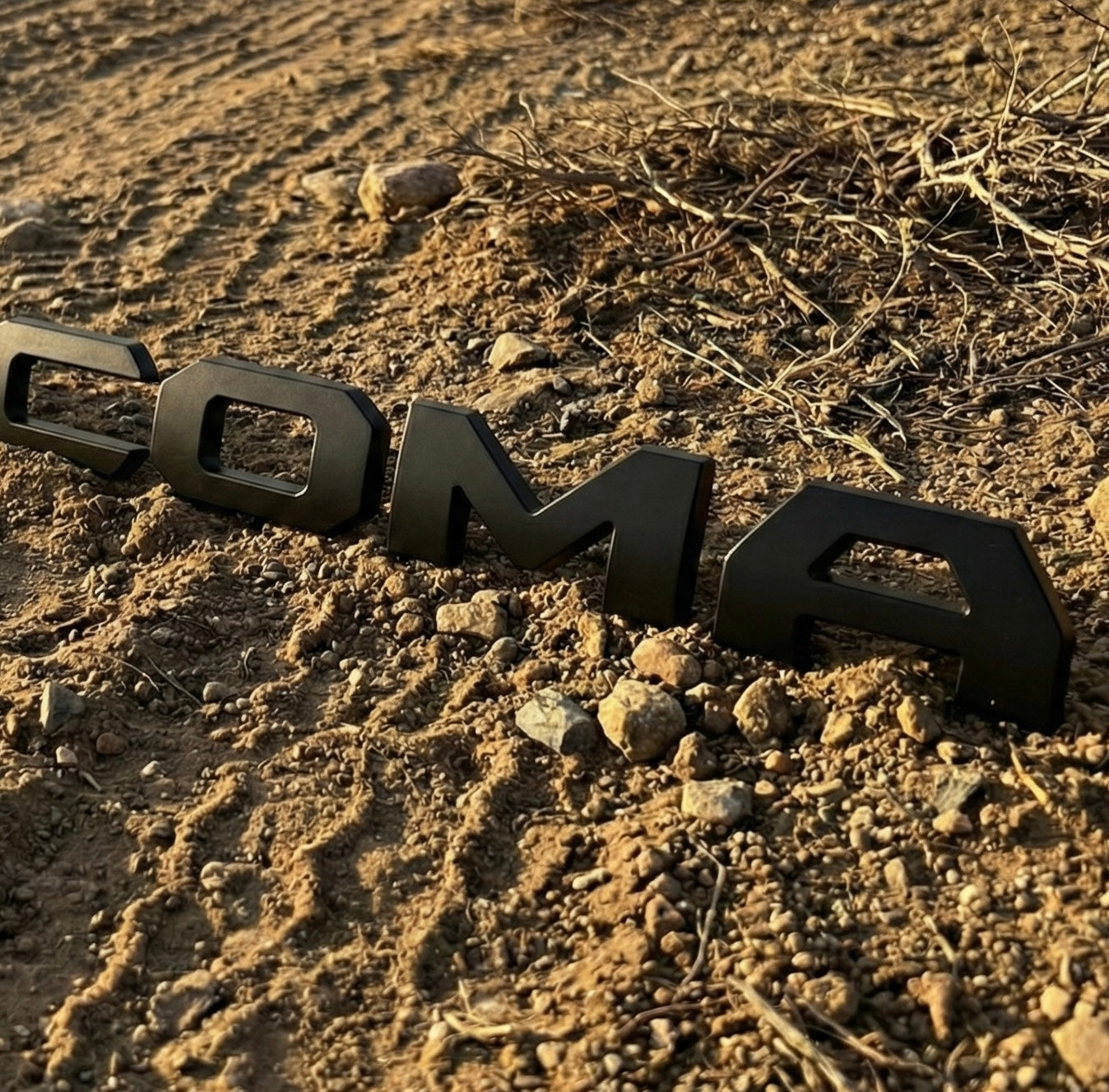 Matte Black Raised Tailgate Insert Letters Tailgate Letters Insert Plastic ABS Badge Fits 2024-2026 Tacoma