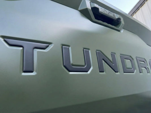 Tailgate Insert Letters for Tundra 2022-2024 – Matte Black
