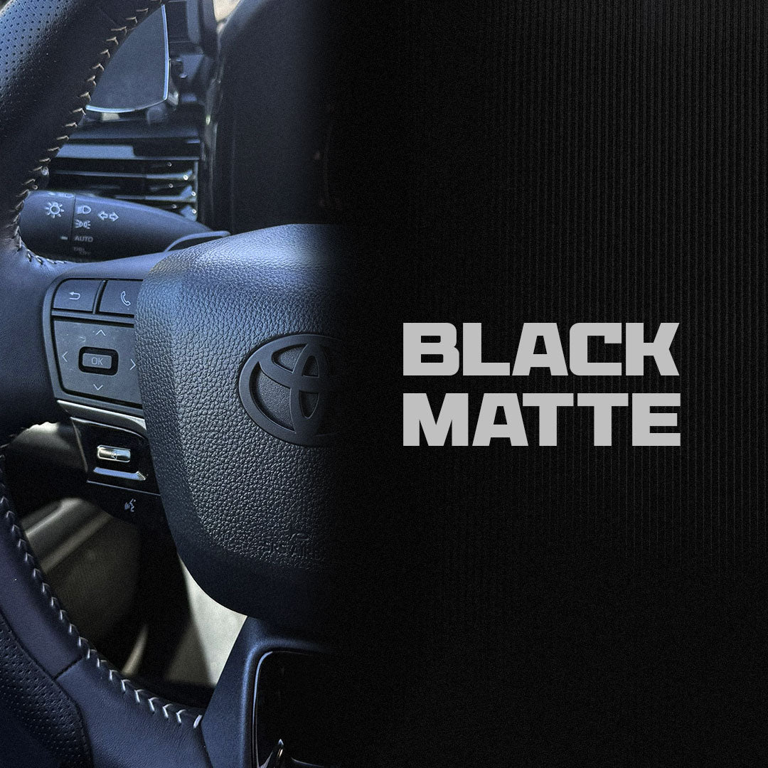 NEW Black Matte Steering Wheel Emblem Fits NEW Models 2024-2026 Tacoma, 4Runner & Camry