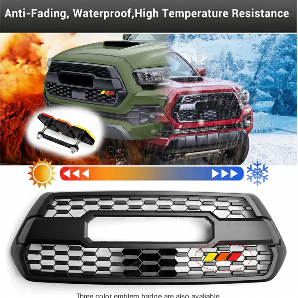 TriColor 3 Color Grille Badge Emblem
