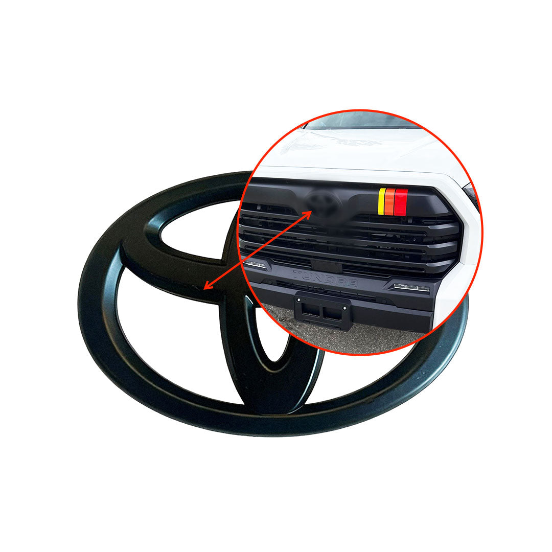 NEW 2022-2025 Tundra Matte Blackout Overlay Front Grille Emblem