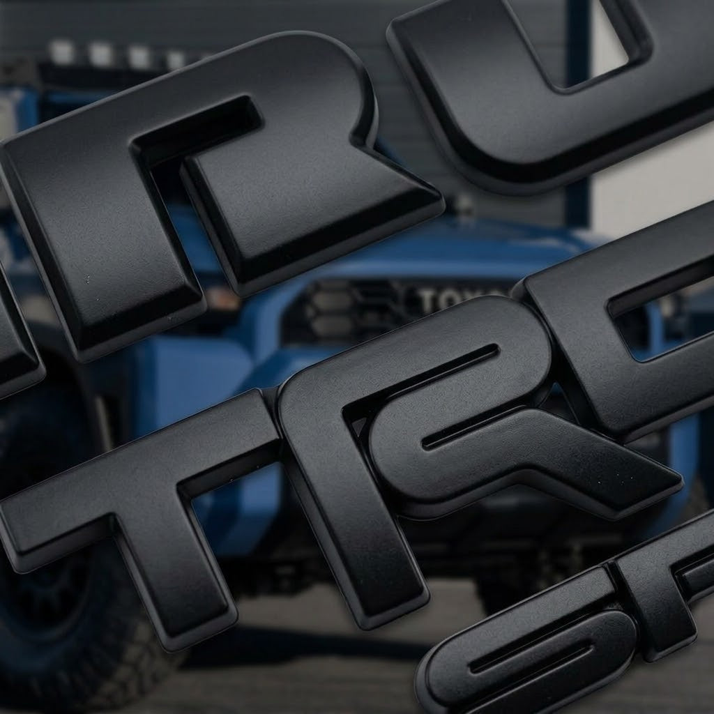 Black Emblem Overlays for 4Runner 6th Gen (2025-2026+) TRD sport + Front Emblem