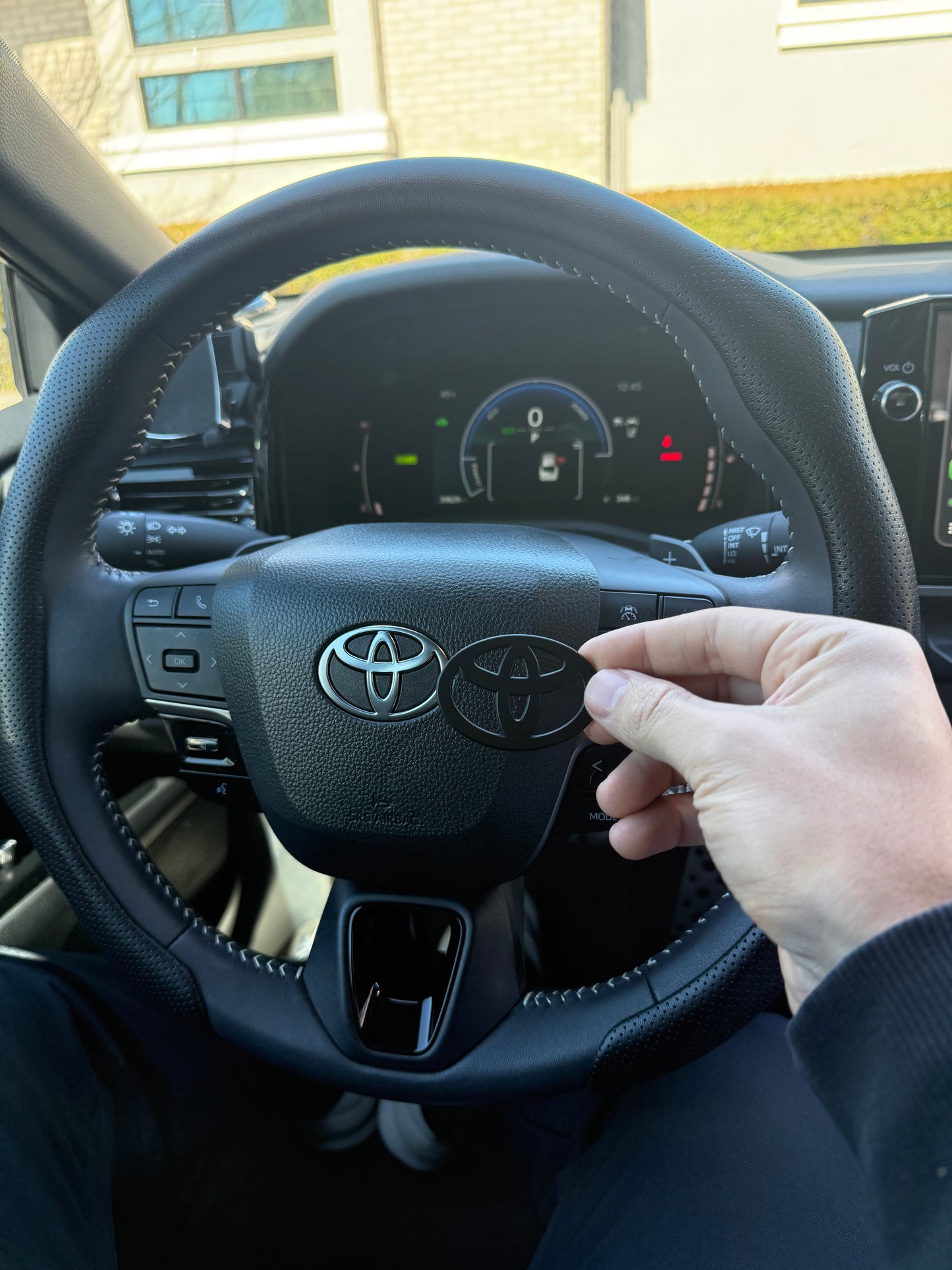 NEW Black Matte Steering Wheel Emblem Fits NEW Models 2024-2026 Tacoma, 4Runner & Camry