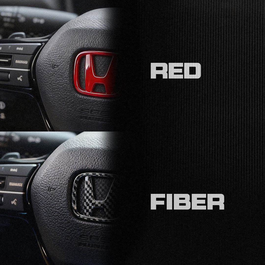 Black Steering Wheel Emblem Cover