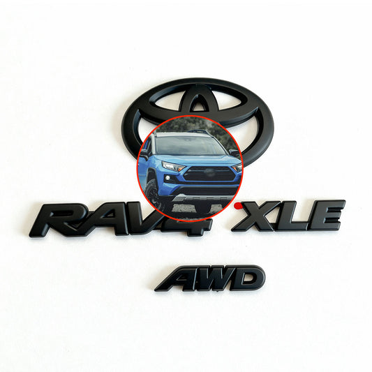 Black Emblem Overlays for Rav4 (2019-2025)