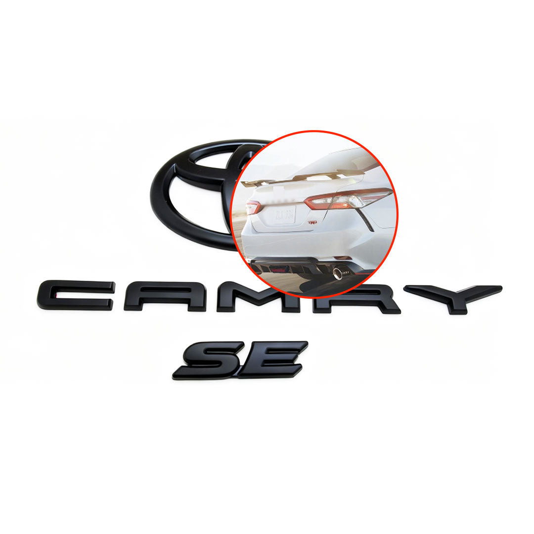 Black Emblem Overlays Kit for Camry SE (2018-2024)