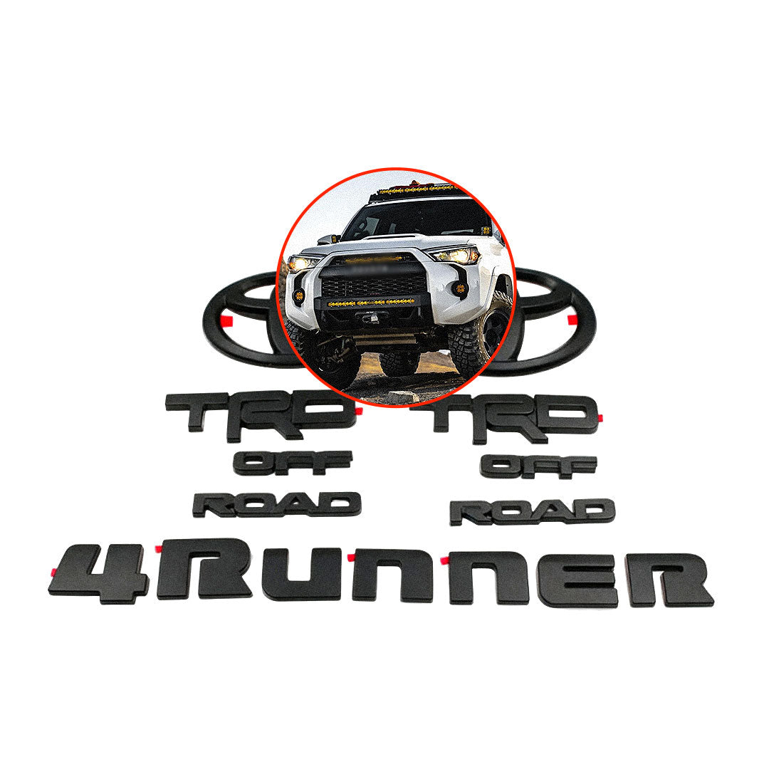 Black Emblem Overlays for 4Runner TRD Off-Road (2014-2024)